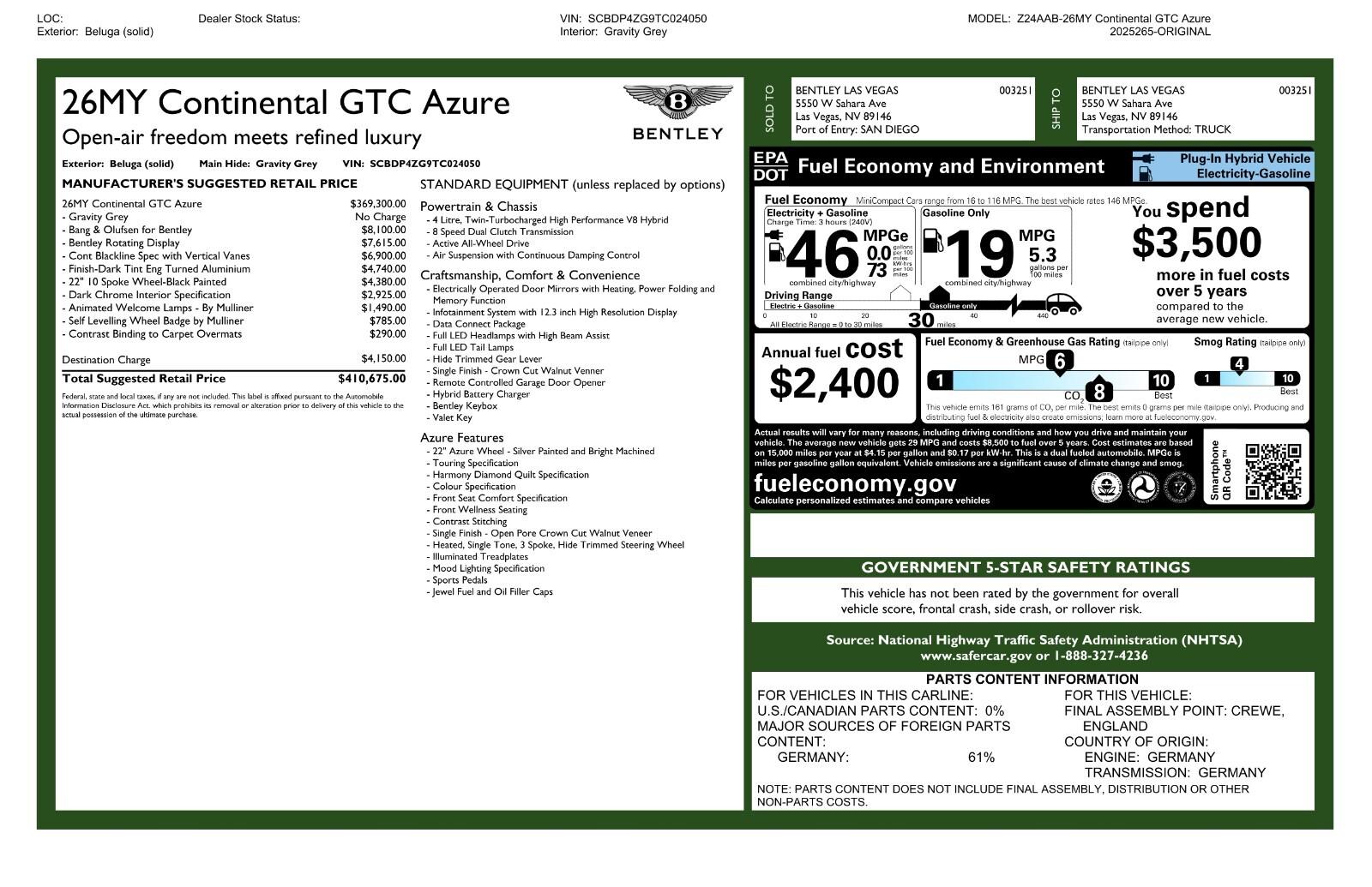 2026 Bentley Continental GTC Azure - Photo 40