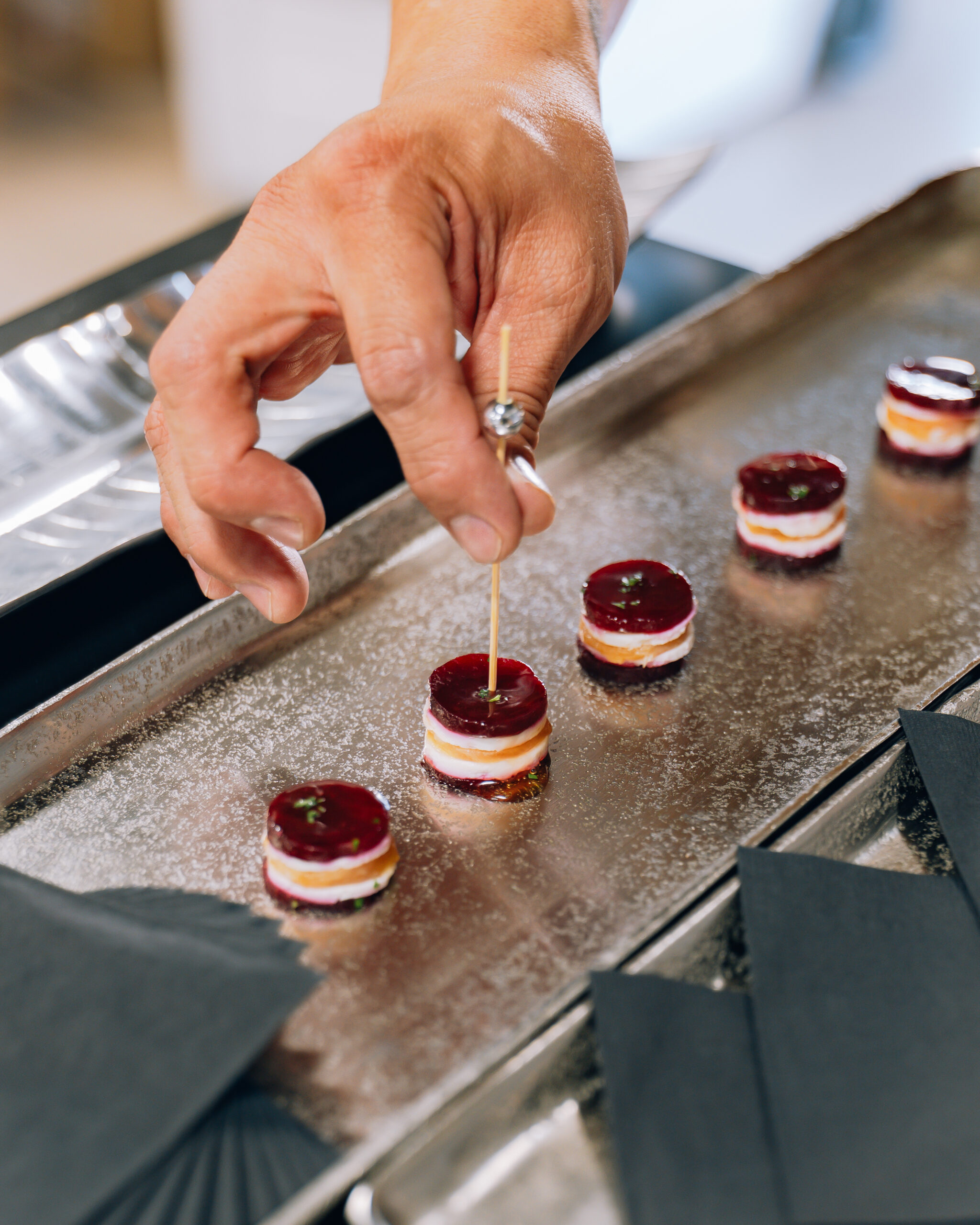 Caviar and champagne
